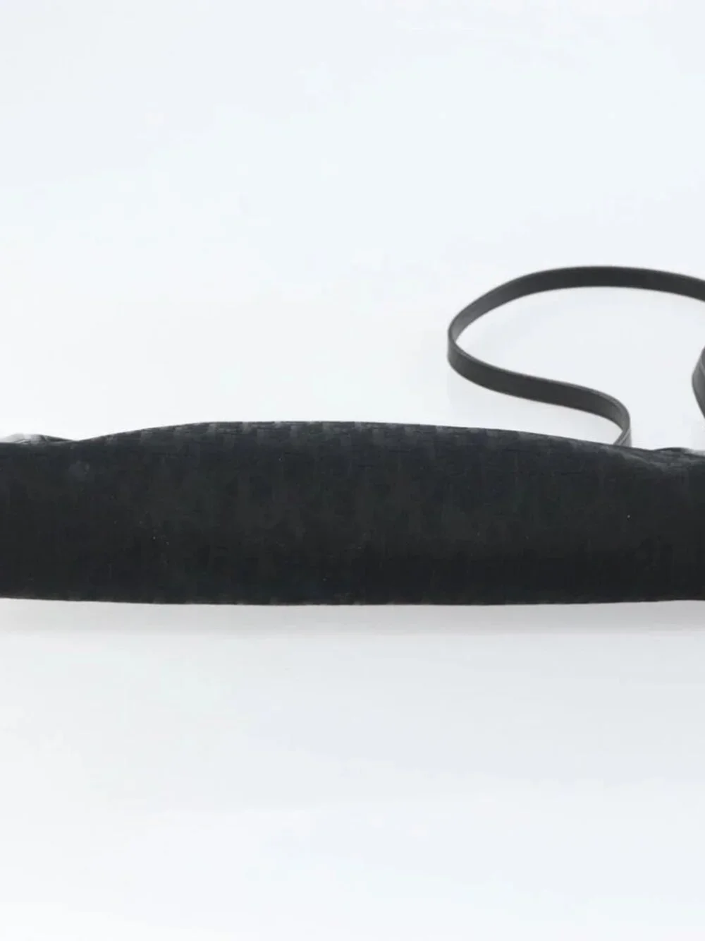 Christian Dior Trotter Canvas Shoulder Bag Black Gold - Picture 5 of 16